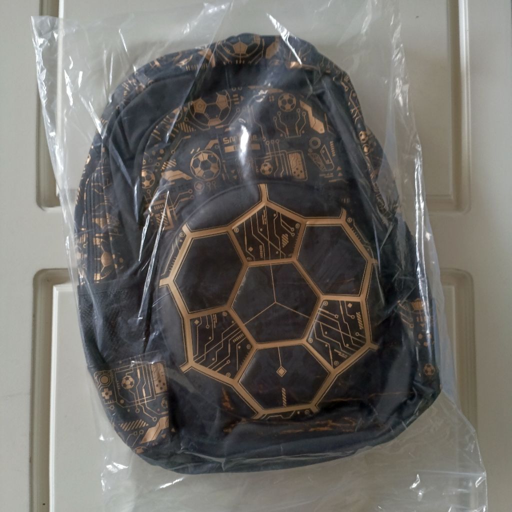 ฟุตบอลแห่งอนาคต Sporty Soccer Sphere Grid Backpack Classic - Childrens School Backpack - Office Work