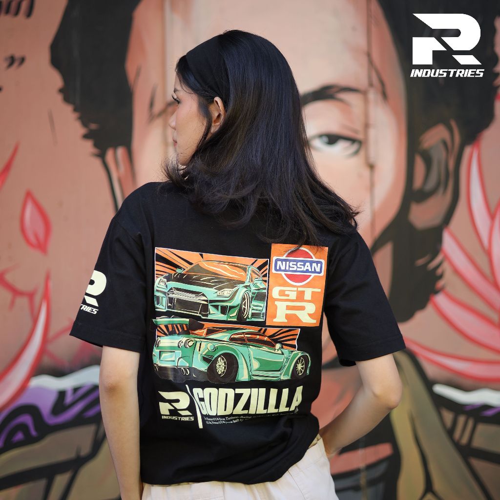 Rafs Industries "Nissan GTR-R35" เสื้อยืดสีดํา
