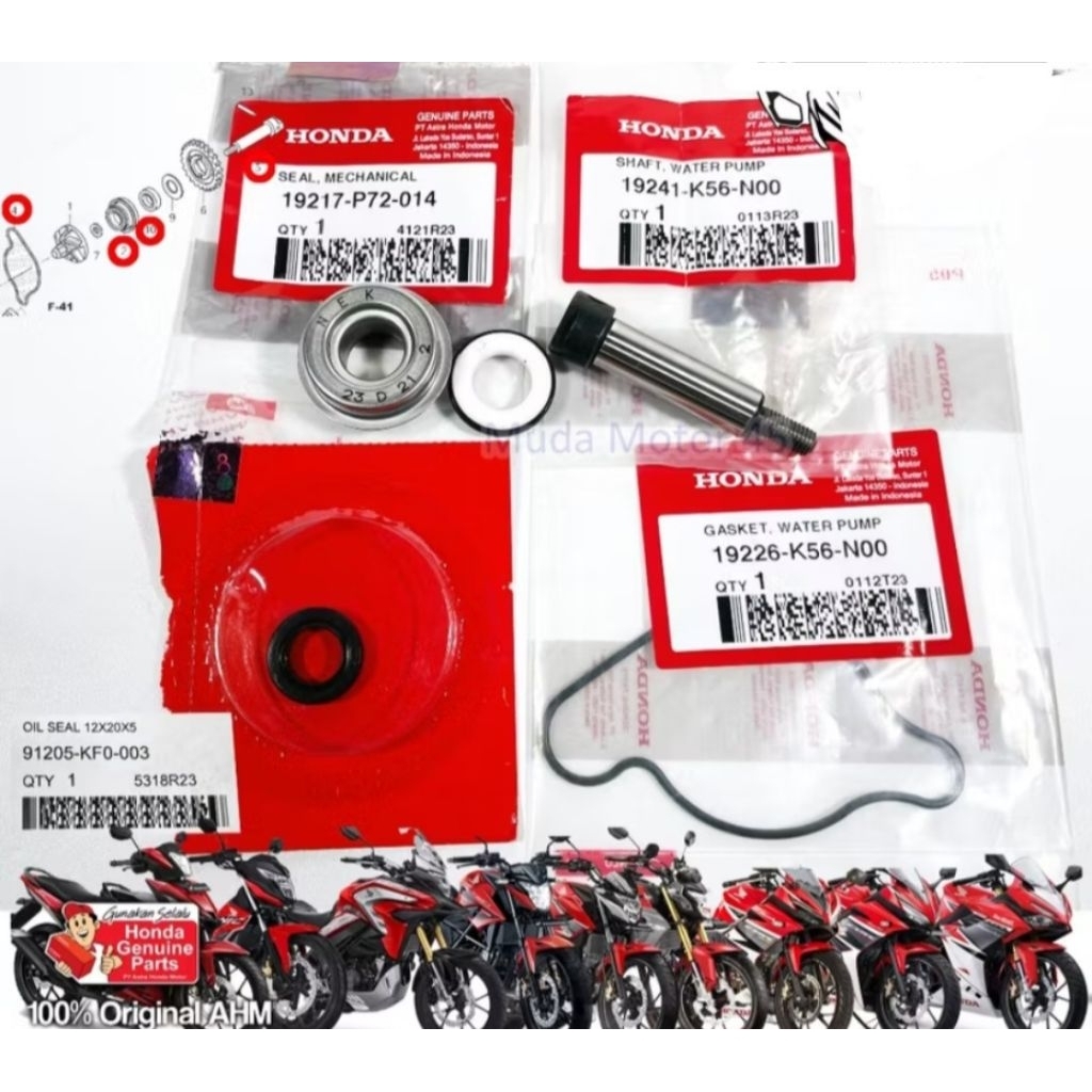 As Seal Oring Waterpump Honda CB 150 R LED K15G CBR 150 R Led K45G CBR 150 R K45A SONIC 150 R Supra 