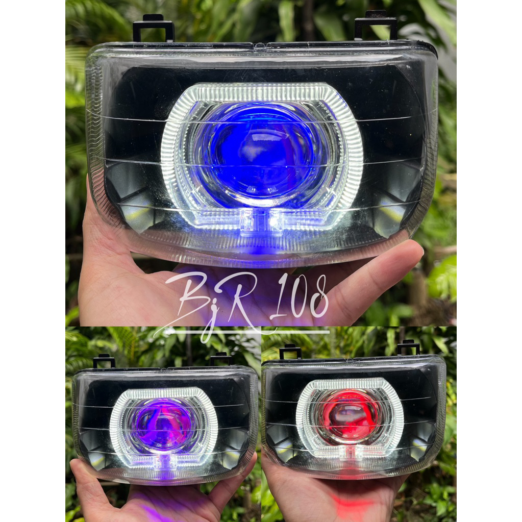 ชุดสะท้อนแสงไฟหน้า bud 3.5 in honda supra 110 เก่าพร้อมติดตั้ง