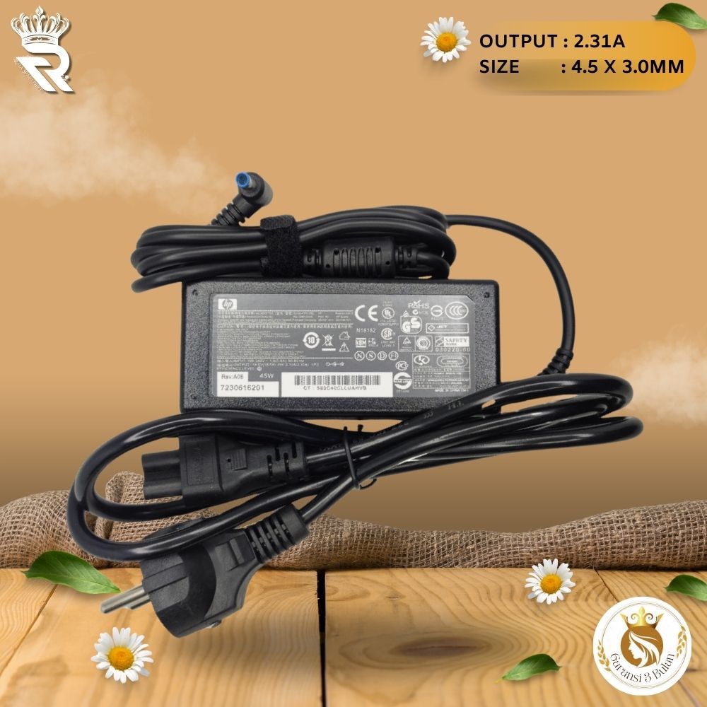 อะแดปเตอร์ชาร์จสําหรับ HP 14-bs 14-bs005tu 14-bs709tu 14-bs710tu 2.31A แล็ปท็อป 4.5x3.0 มม.