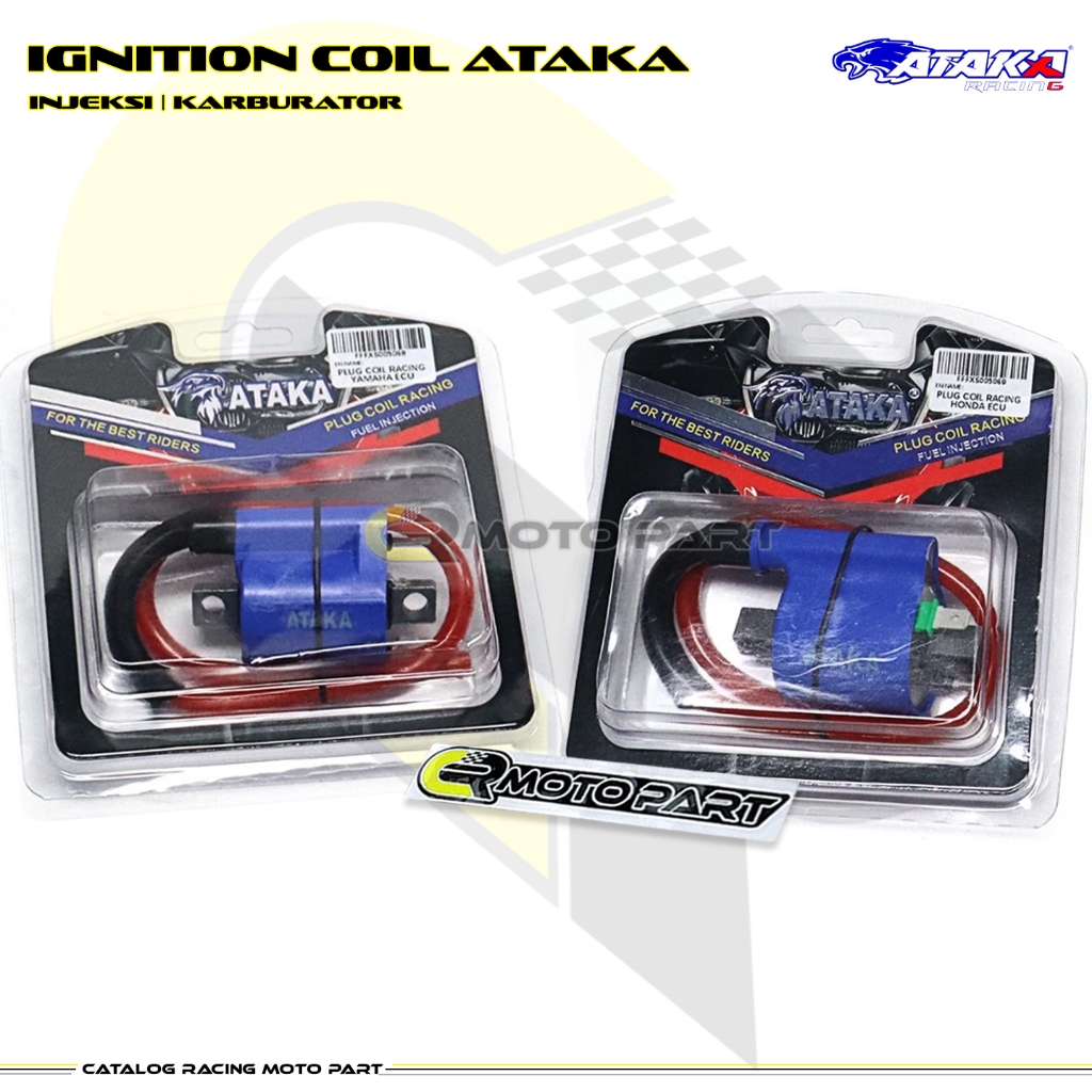 ATAKA RACING IGNITION COIL INJECTION COIL UNIVERSAL YAMAHA HONDA MOTOR คาร์บูเรเตอร์ ecu