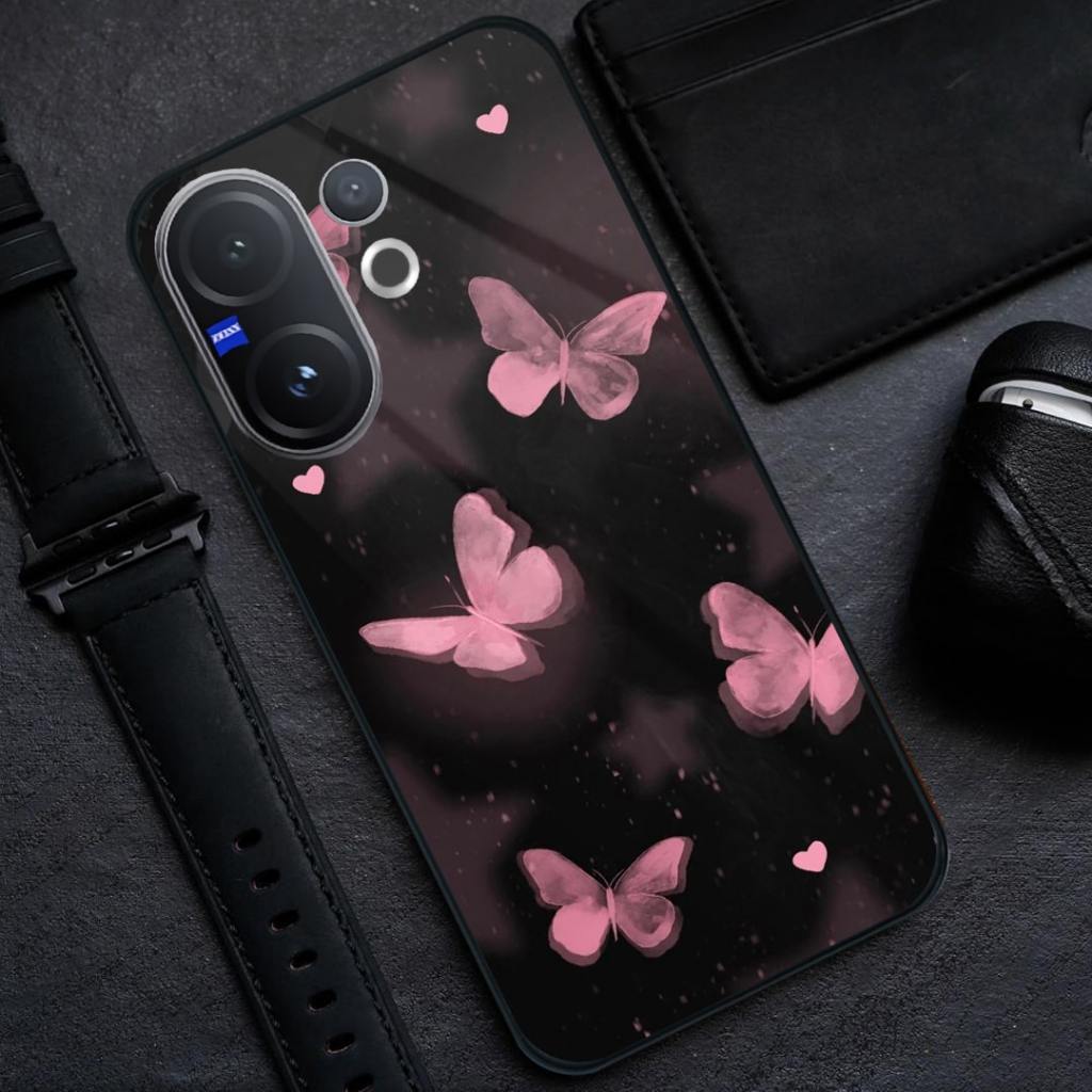 HP Vivo V60 Glass Softcase [BSG-33] - เคสโทรศัพท์ Vivo V60 - เคสกระจกอะคริลิค Vivo V60 ใหม่ล่าสุด