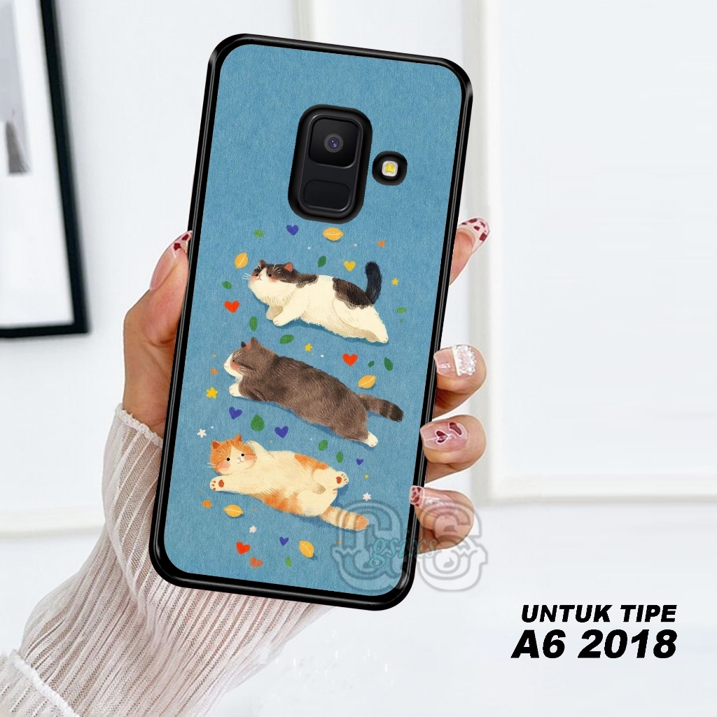 HP ล่าสุด SAMSUNG GALAXY A6 2018 CASE (CAT) - เคสโทรศัพท์ - Sheishore - Phone Case - Phone Softcase 