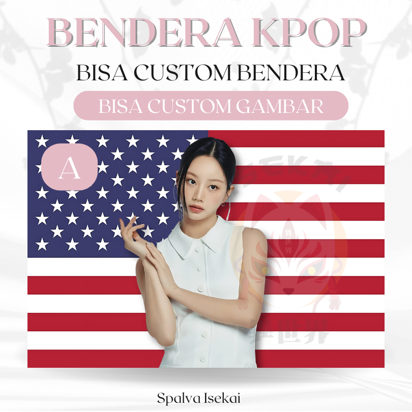 AMERICAN FLAG KPOP LEE HYERI / โปสเตอร์ KPOP / KPOP FLAG / พรม KPOP / พรมKpop
