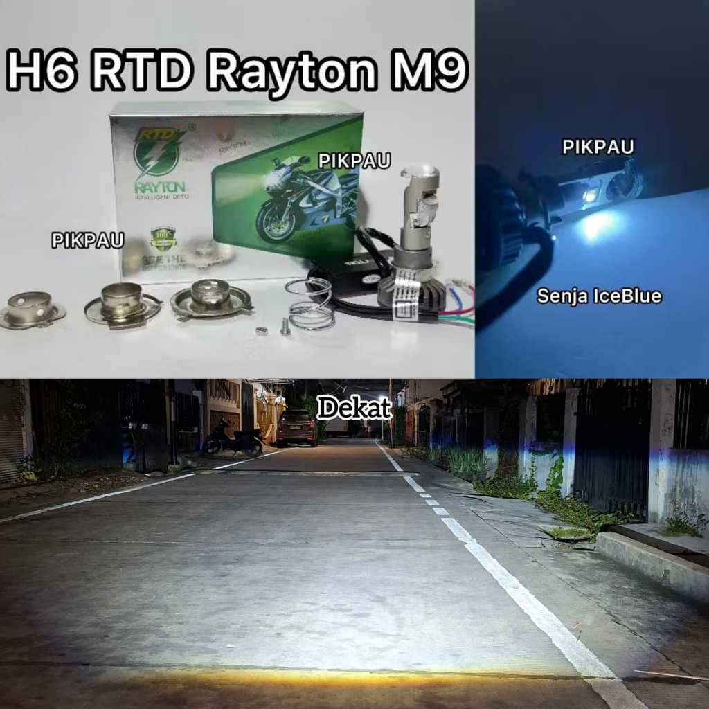 ไฟหน้า LED Rayton M9 RTD H6 H4 H7 Led