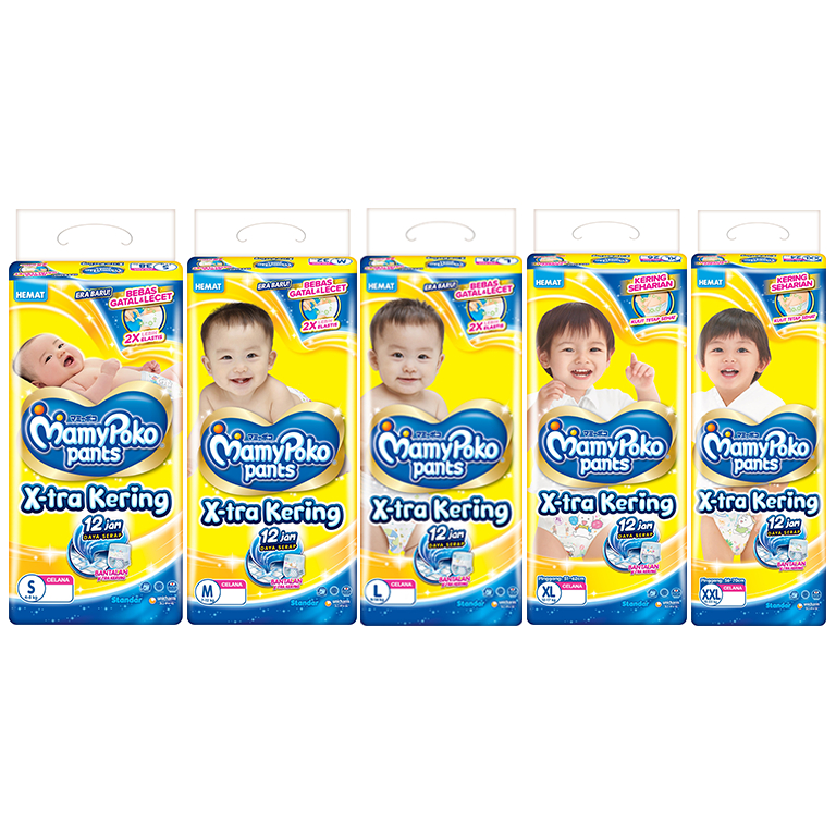 Pampers Mamypoko Tape/Pants X-Tra Dry NBS/S/M/L/XL ผ้าอ้อมเด็ก!