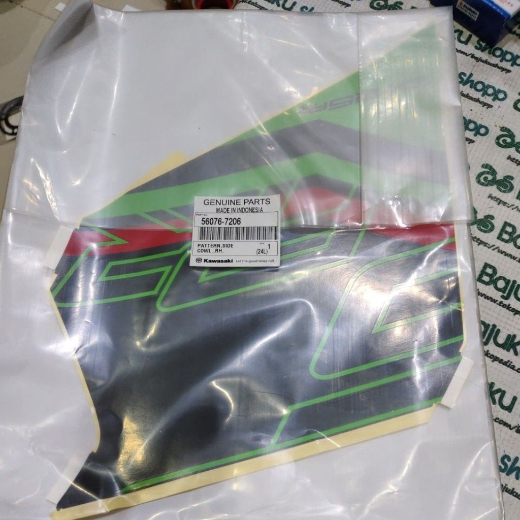 สติ๊กเกอร์สติ๊กเกอร์ FAIRING FERING KAWASAKI ZX25RR ZX25 RR ZX 25RR KRT 2023 2024 ORIGINAL KAWASAKI
