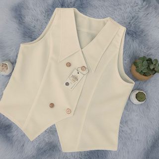 D&W Store_EVI VEST /BASIC WANITA /Semiwol Atasan Wanita Crop EVI Vest  Casual