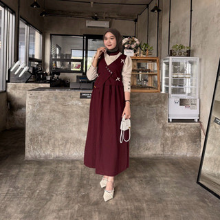 NAZWA Dress Busui Gamis Remaja Wanita Kekinian kekinian
