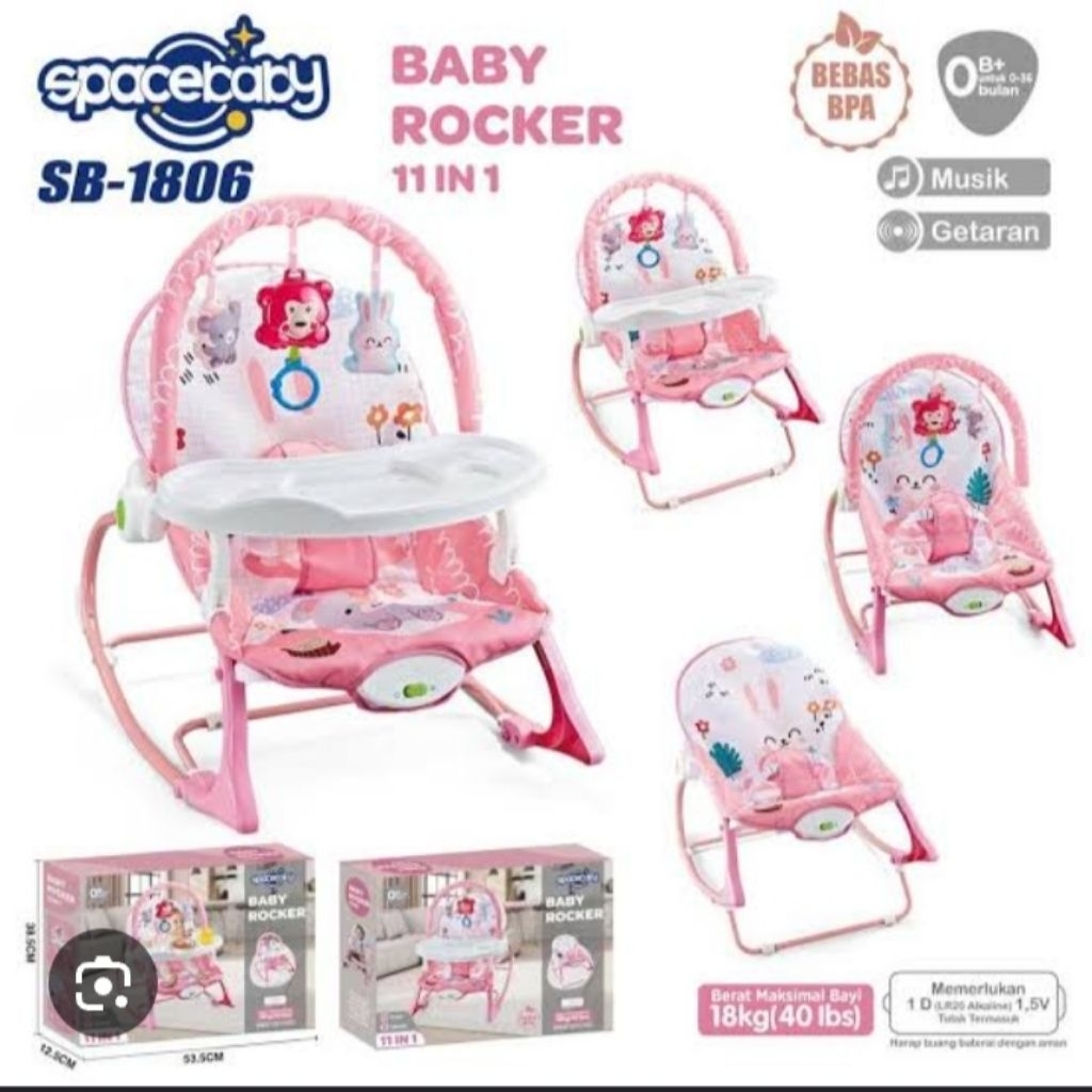 Spacebaby SB-1806 Baby Rocker 11 in 1