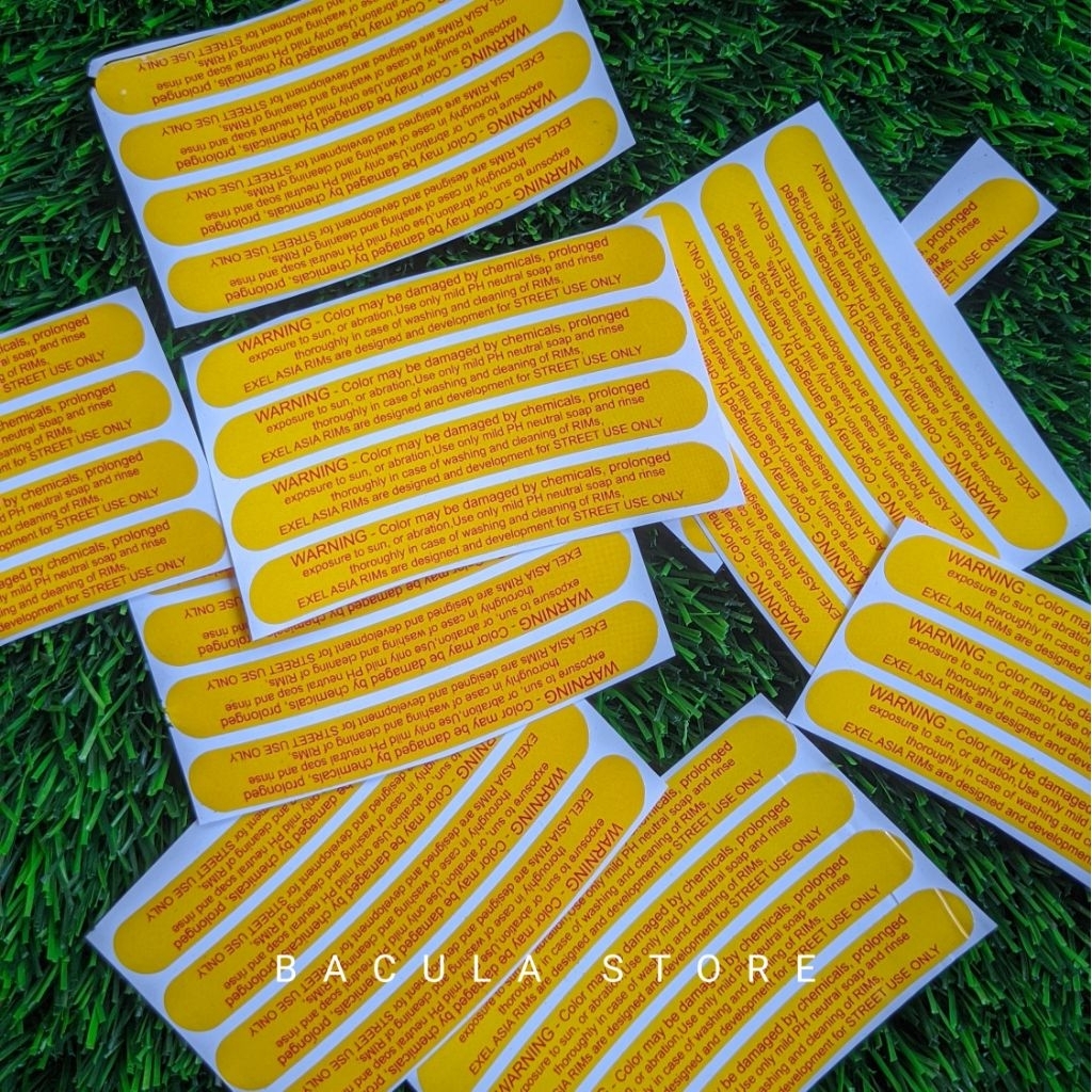 (PRICE สําหรับ A PAIR) EXCEL ASIA TK RIM STICKERS