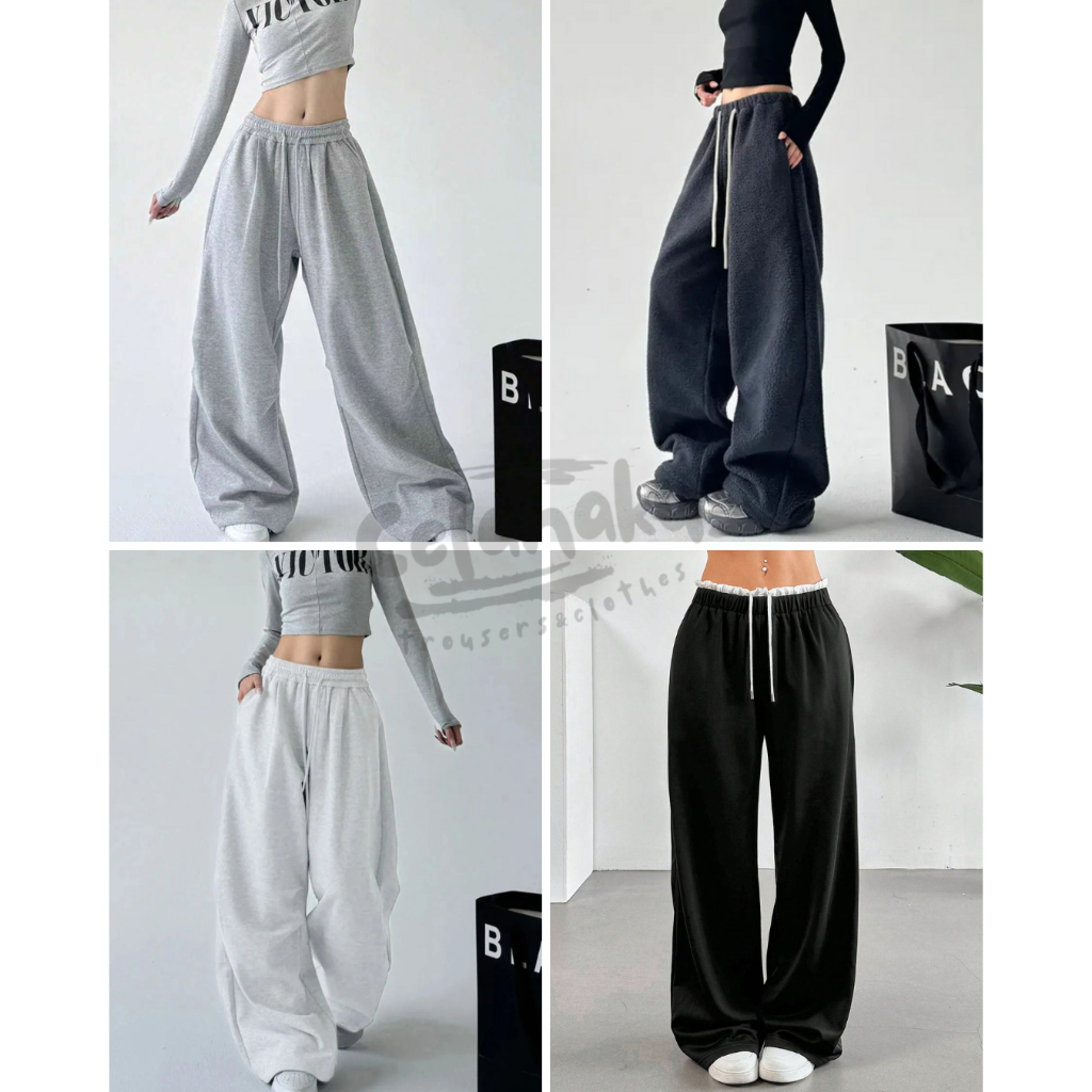 MY PANTS_Loose Baggy Pants สําหรับผู้ชายและผู้หญิงกางเกงขายาว I Unisex Baggy Pants