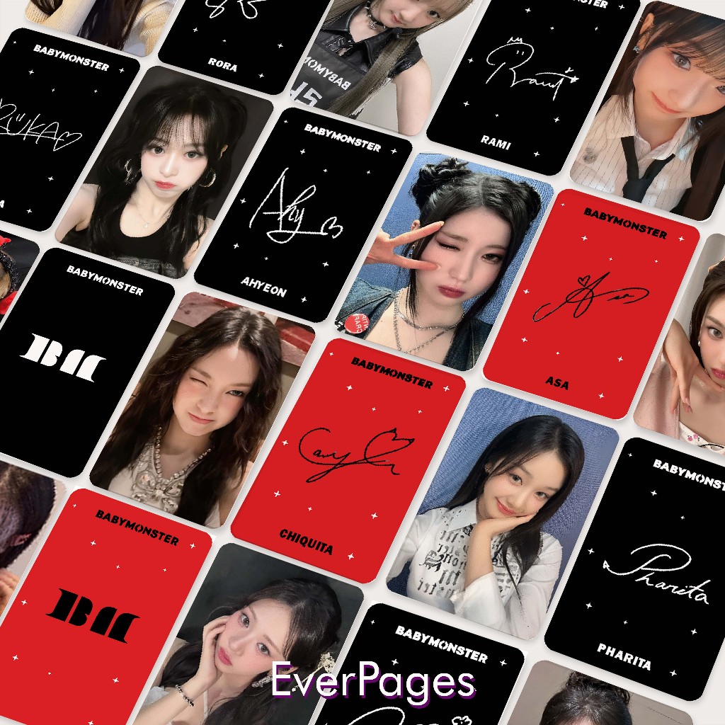 (25 ชิ้น) Kpop Baby Monster Hologram Photocard