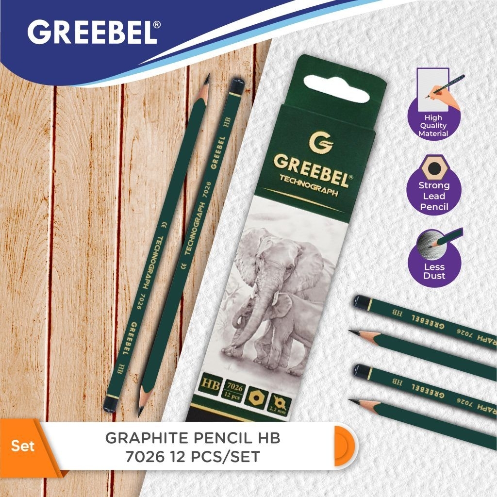 GREEBEL TECHBOGRAPH 7018 ดินสอ 2B (ชิ้น/หน่วย)