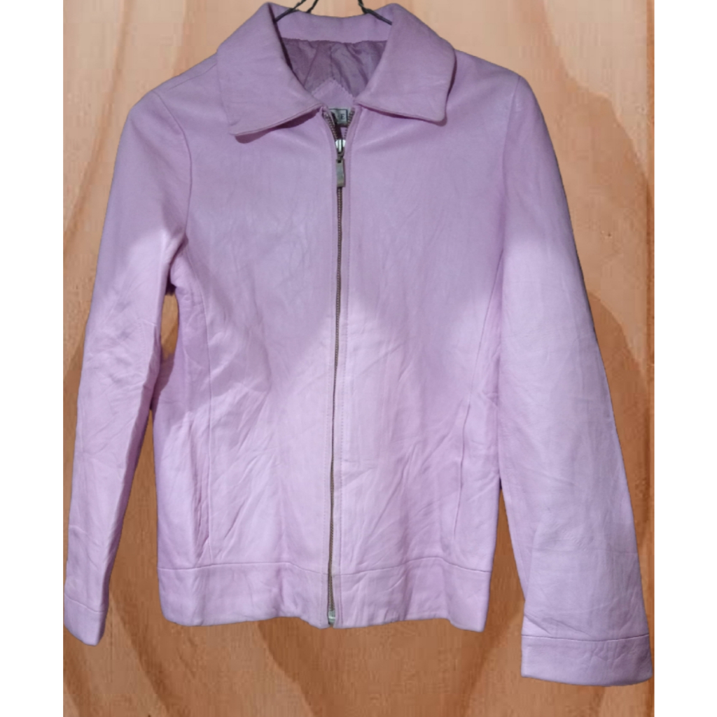 TOP QUALITY UNISEX เสื้อแจ็คเก็ตหนังแท้ JK 117