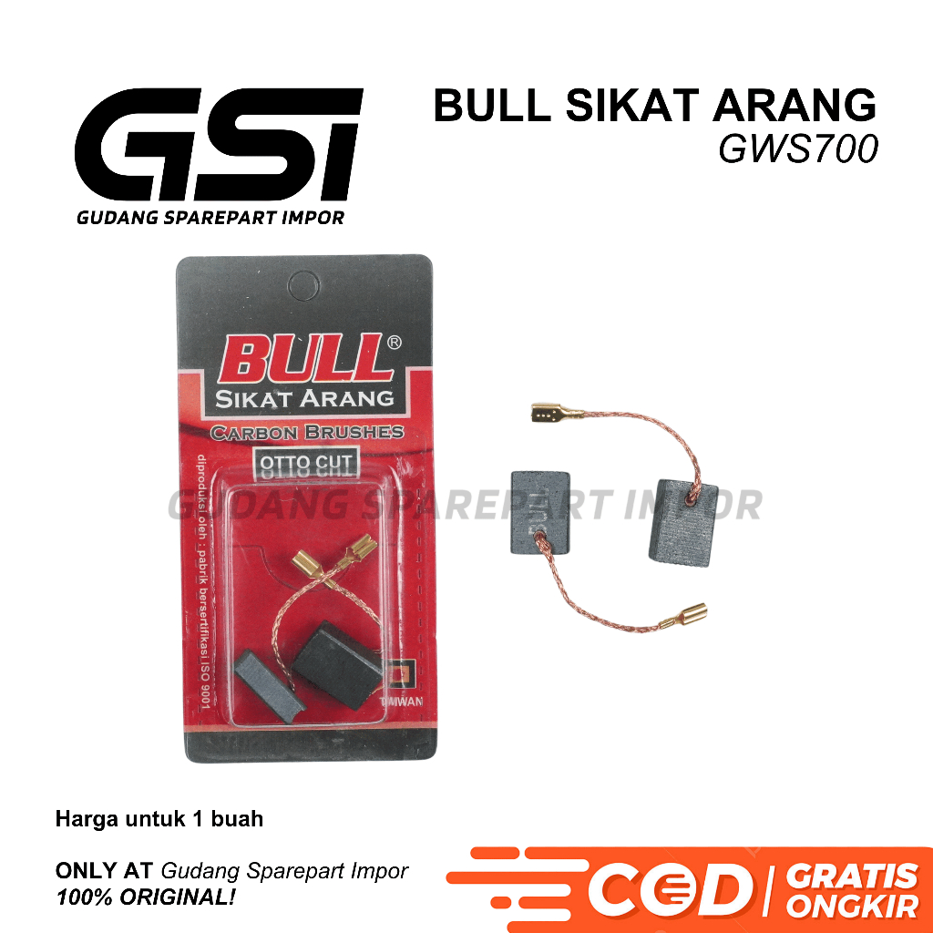 BULL Carbon Brush GWS700 / แปรงถ่านบด Bosch GWS700