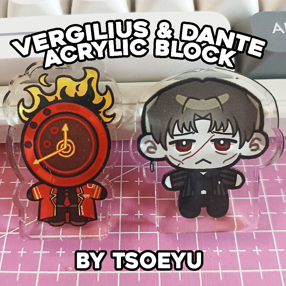 [LIMBUS COMPANY] Vergilius & Dante Acrylic Blocks โดย Kombucheers