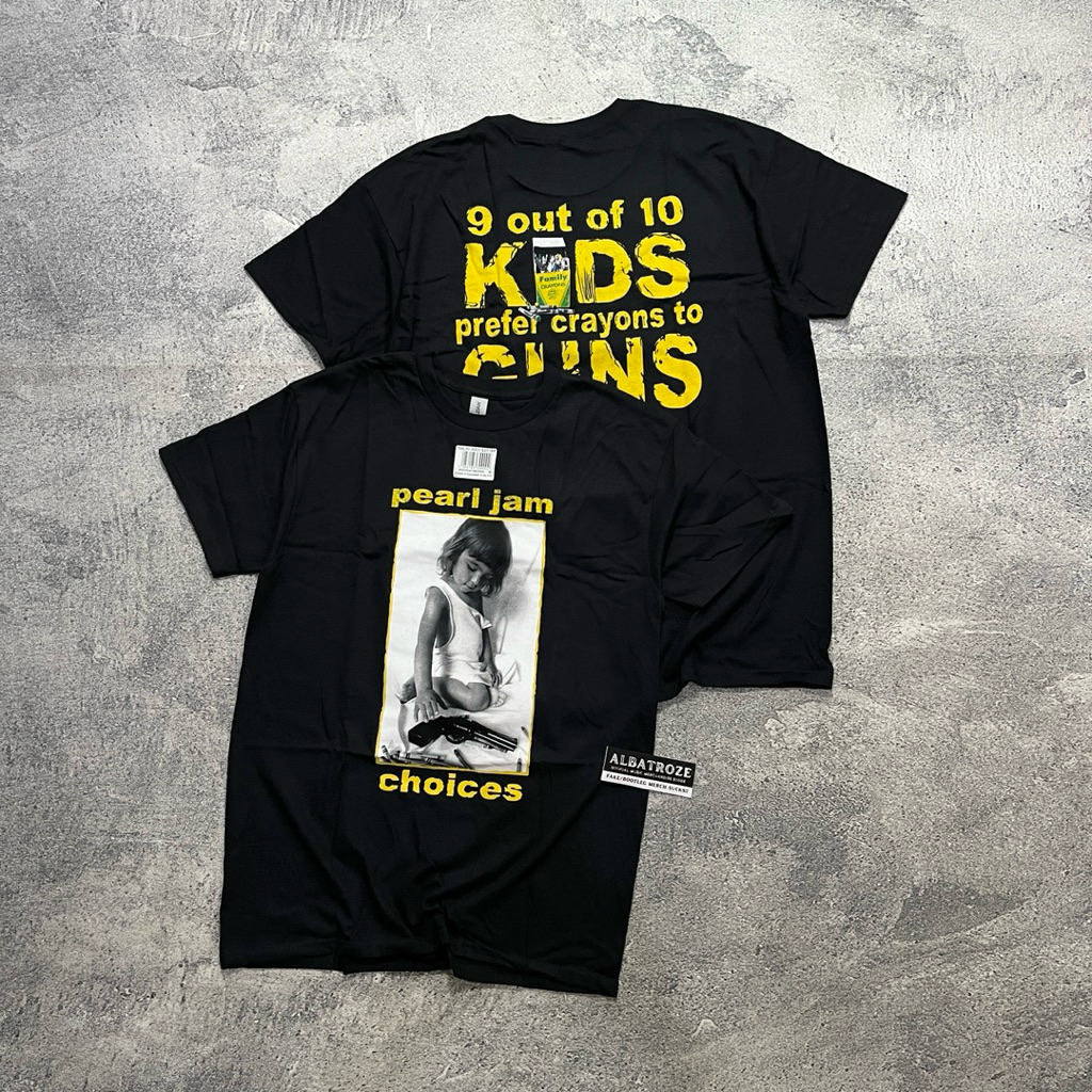 OFFICIAL เสื้อยืด PEARL JAM BAND - CHOICES (BACK PRINT)