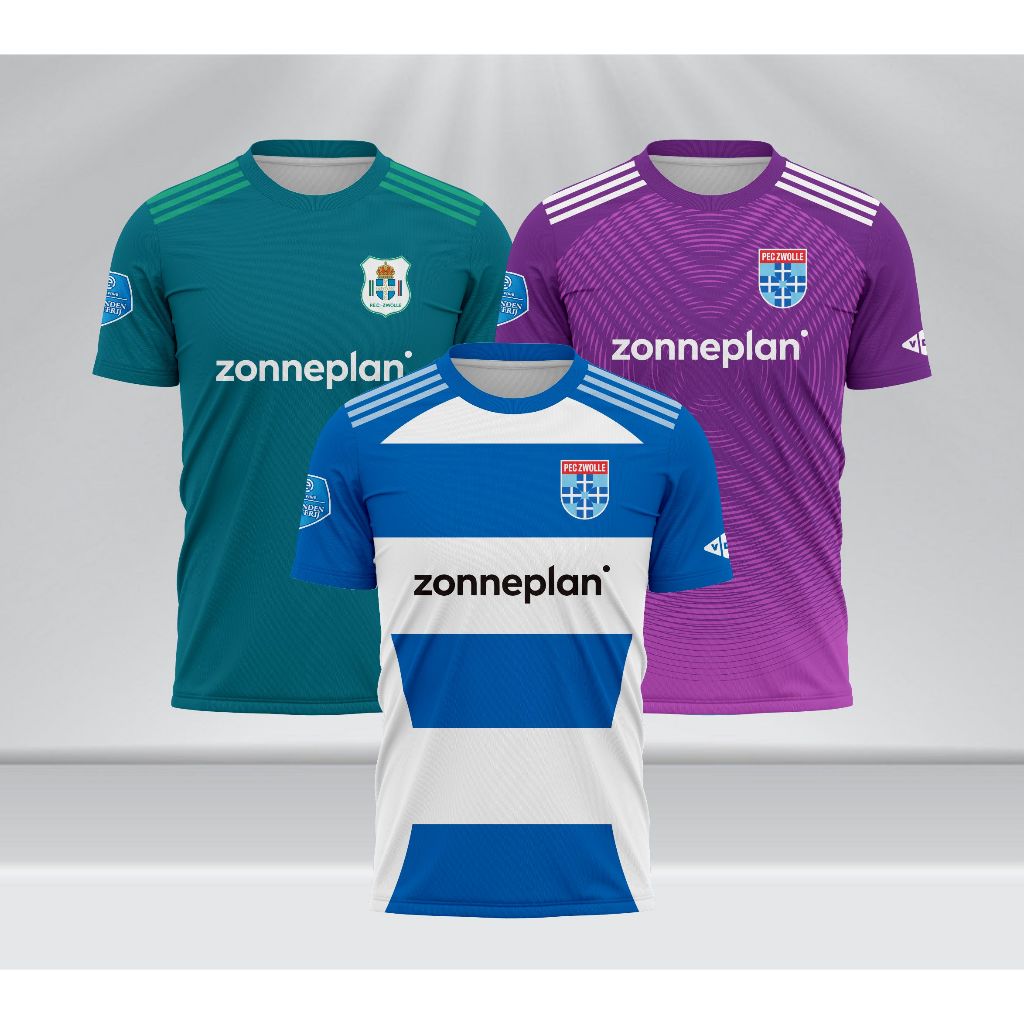 PEC Zwolle Home Away Jersey GK 2025 2026 พิมพ์เต็ม