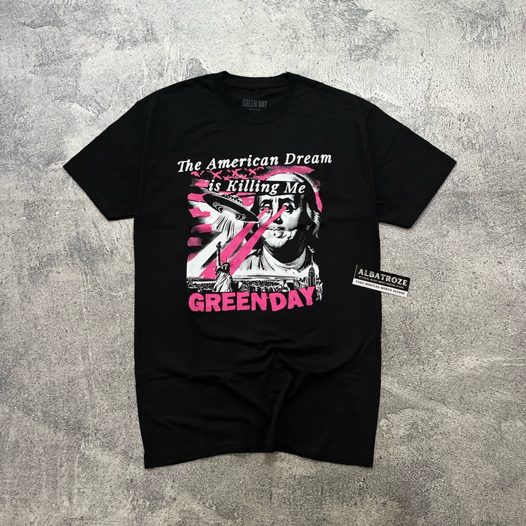 เสื้อยืดวงดนตรีสีเขียวอย่างเป็นทางการ - AMERICAN DREAM ABDUCTION