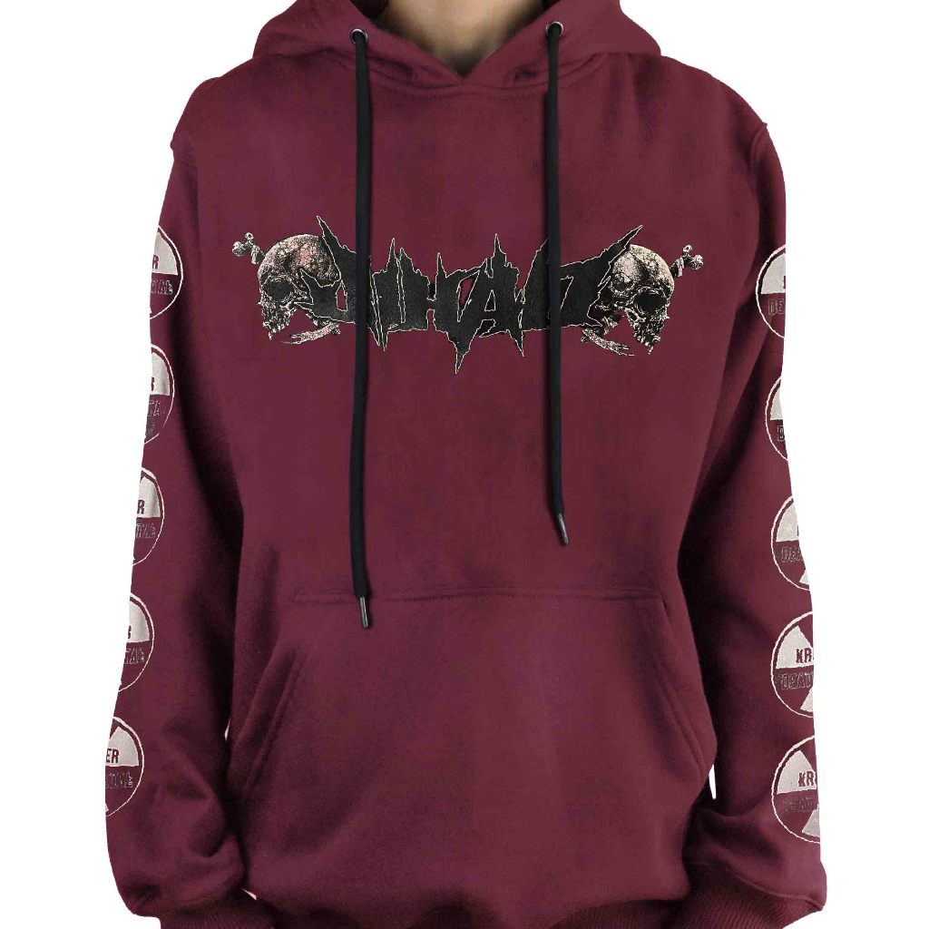 Jihad ดั้งเดิม - เสื้อฮู้ดโลโก้ Maroon