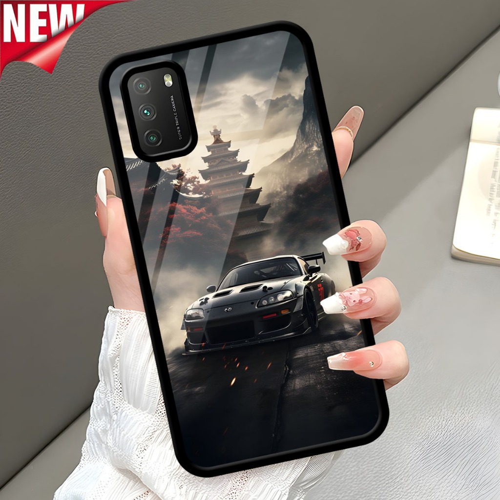 HP POCO M3 / POCO M3 PRO / POCO M4 / POCO M4 PRO / POCO M5 Cool M0b1l Motif เคสโทรศัพท์กระจกเงา - เค