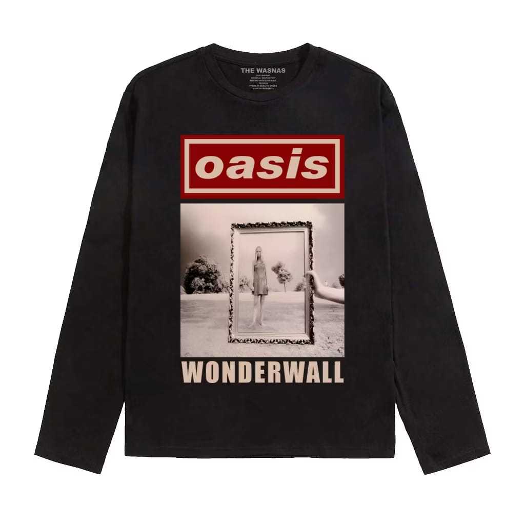Getooxs Oasis Wonderwall เสื้อยืดแขนยาวสี Variants แขนยาวผู้ชายผู้หญิง Unisex