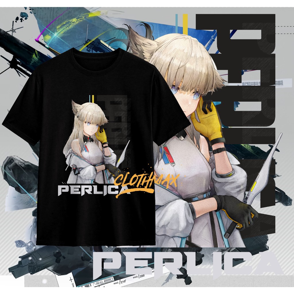เสื้อยืดเกม Arknights Premium Arknights Perlica - Perlica - โลโก้ - Texas The Omertosa