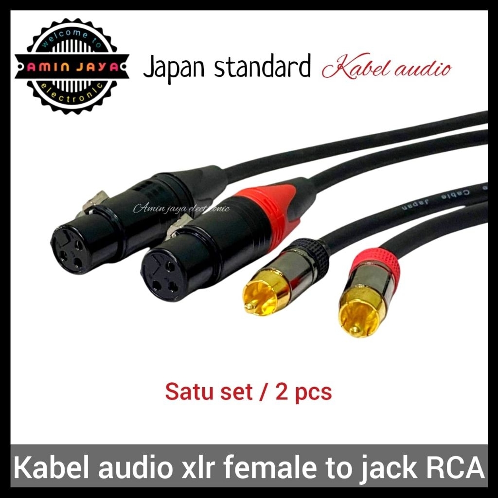 สาย XLR ตัวเมียเป็น rca หนึ่งชุดคุณภาพ rca เป็นสายแจ็คตัวเมีย xlr