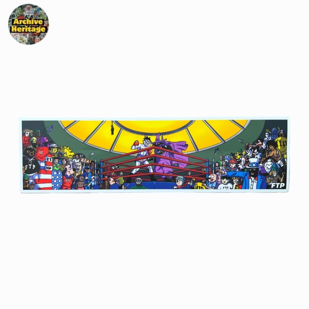 F*ck The People FTP fight night sticker สติ๊กเกอร์ streetwear