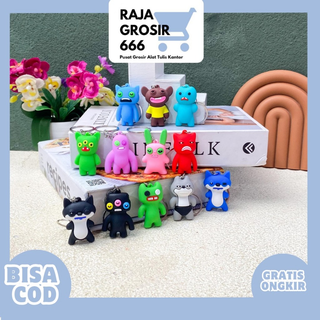 GANTUNGAN FUGGLER STANDARD RUBBER KEYCHAIN GK-2069 พวงกุญแจน่ารัก UNIQUE GIFT