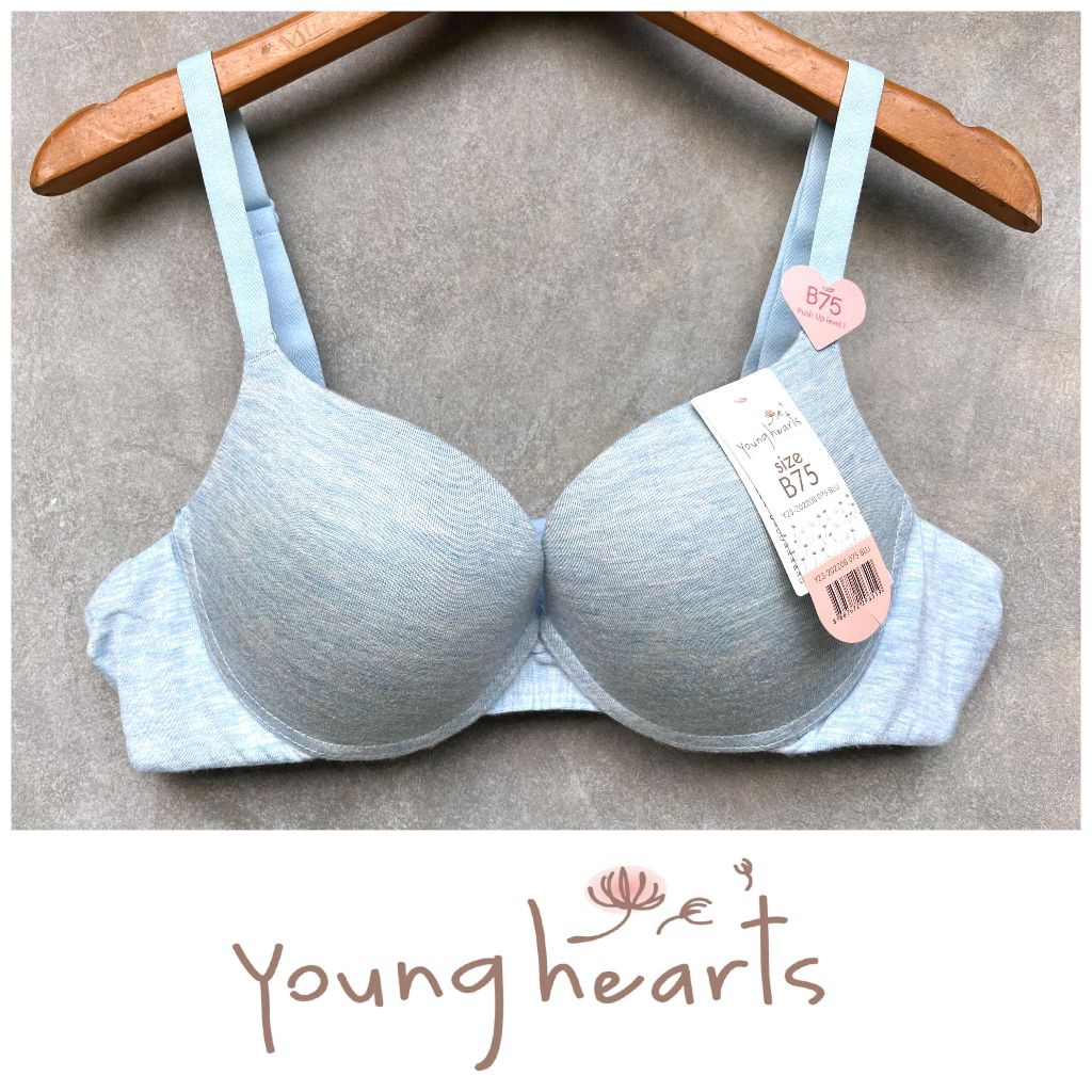 CODE BYH220 BLU Bra Young Hearts Size เท่านั้น 34B, 36B