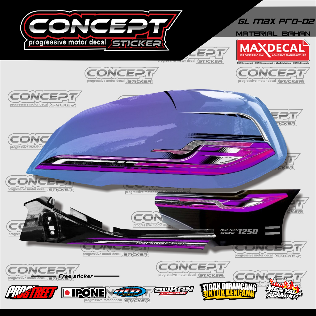 Striping GL pro Sticker GL รหัสการเปลี่ยนแปลง GL-AS-124