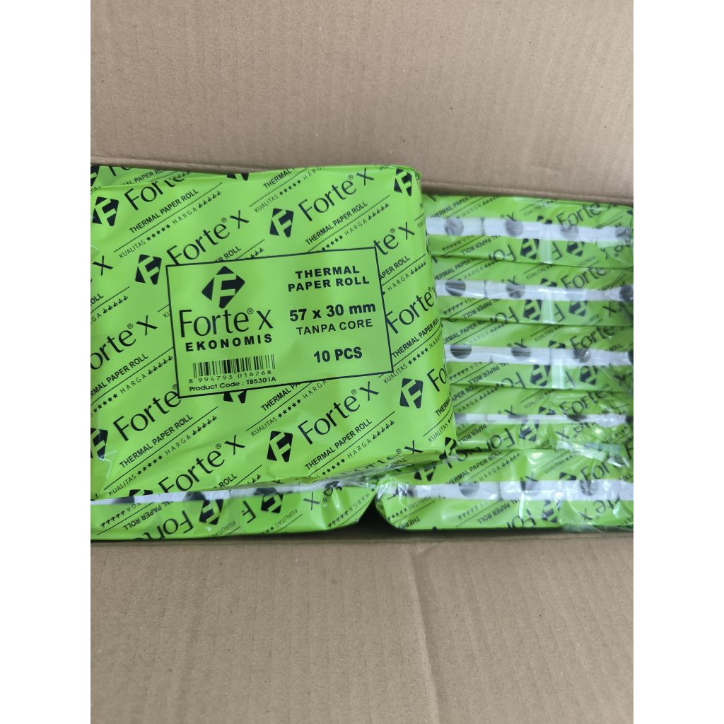 กระดาษเทอร์มอลราคาประหยัด Fortex/กระดาษใบเสร็จไมโครไฟเบอร์/ราคาความร้อนต่อแพ็ค