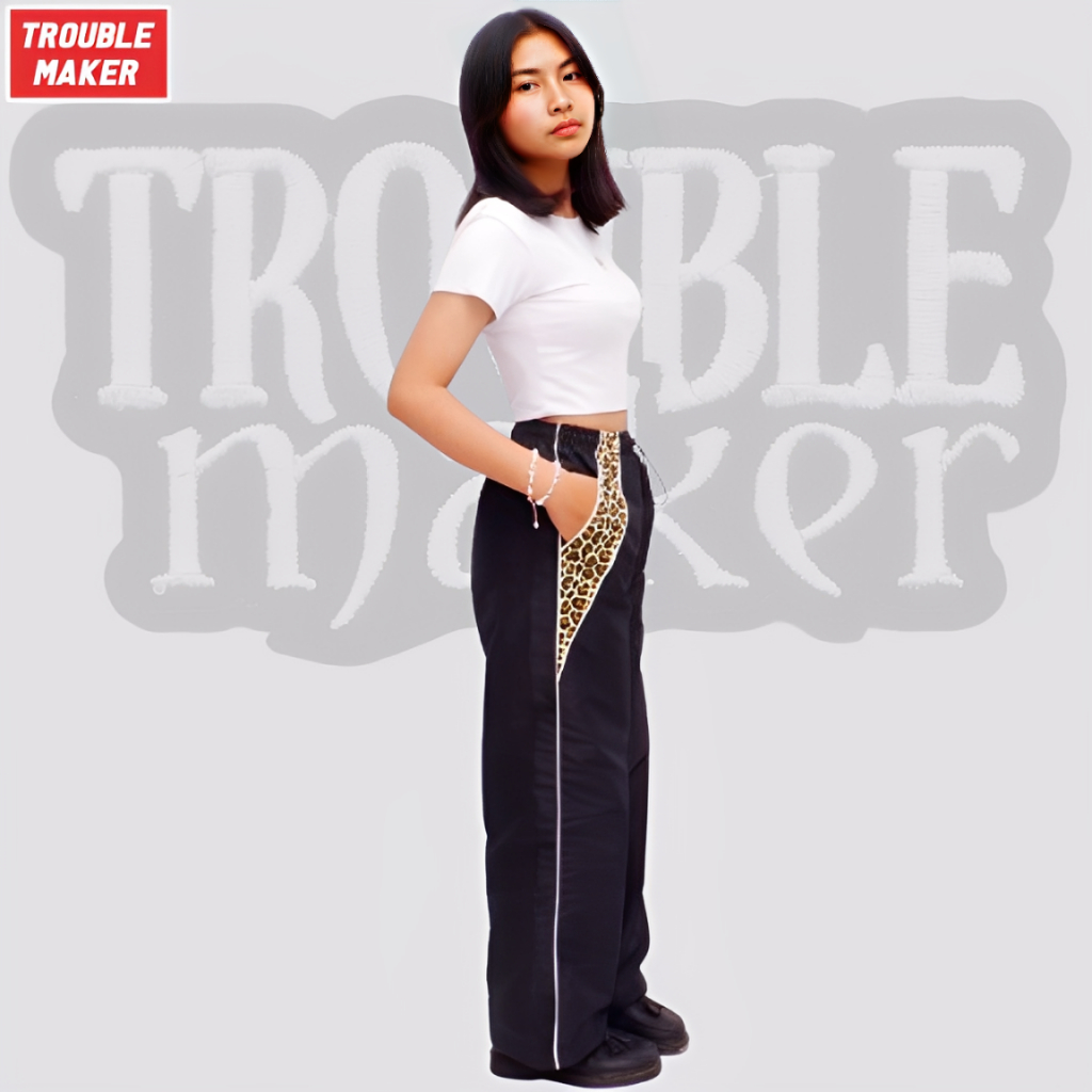 LEOPARD BAGGY PANTS / Y2K LEOPARD BAGGY PANTS / Y2K VINTAGE LEOPARD