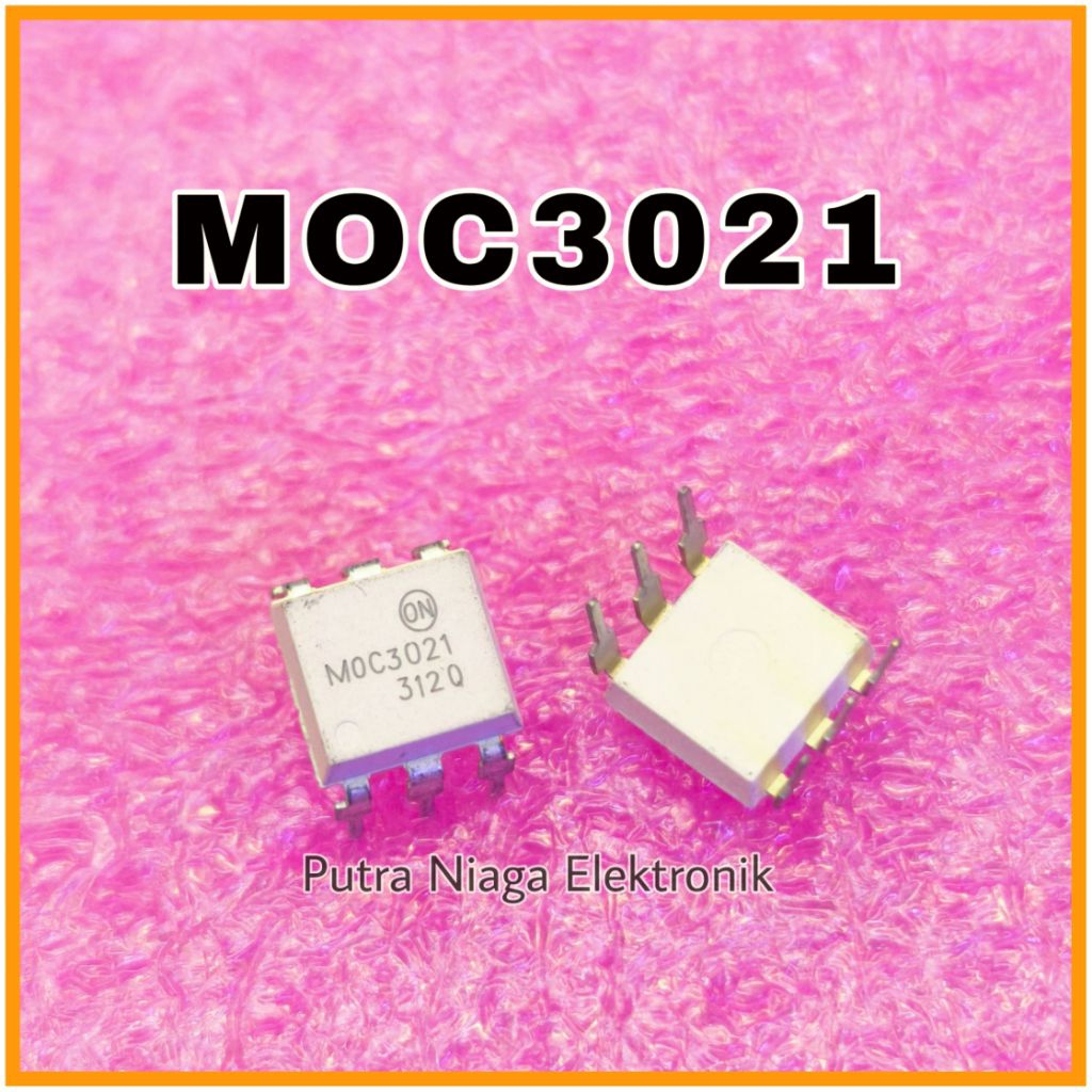 MOC3021 Optocoupler Dip 6 pin / MOC 3021 สีขาว