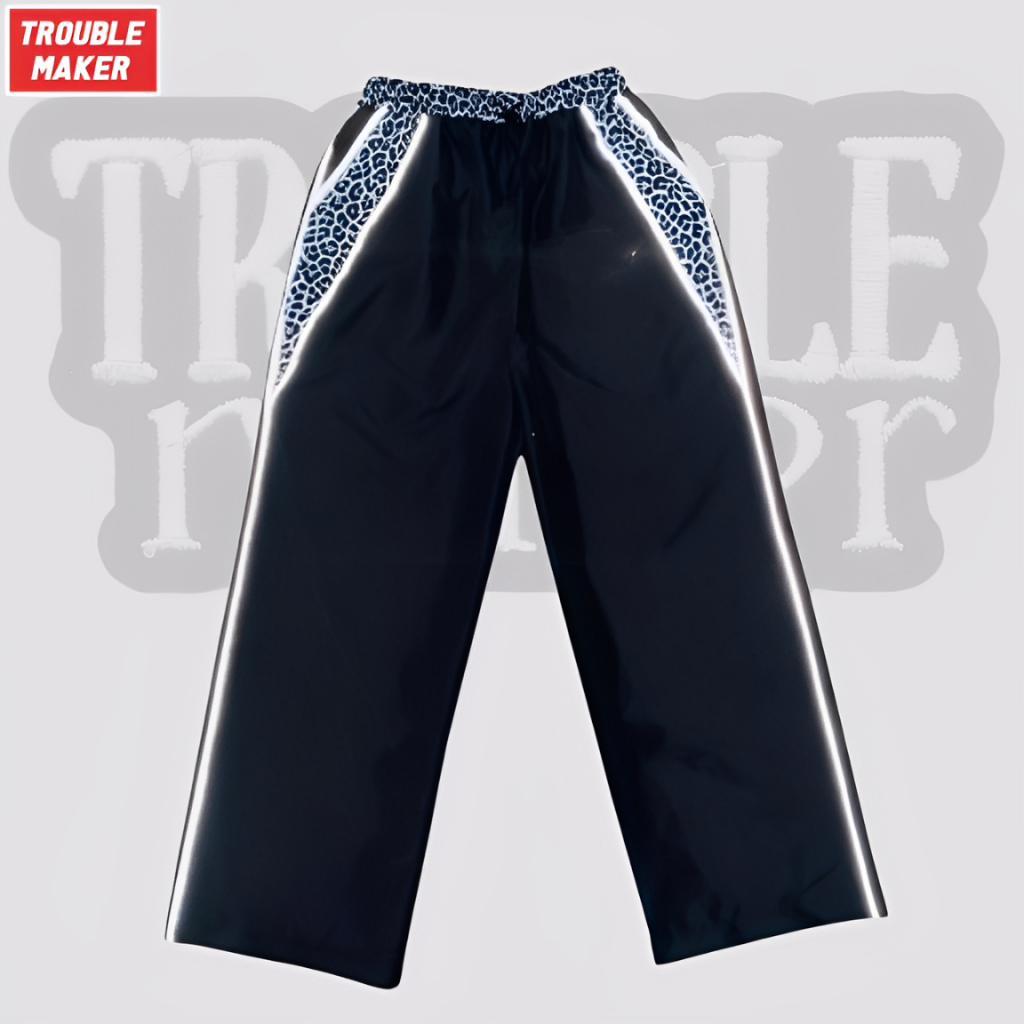 LEOPARD BAGGY PANTS - LEOPARD MOTIF BAGGY PANTS / กางเกง LIST REFLECTIVE