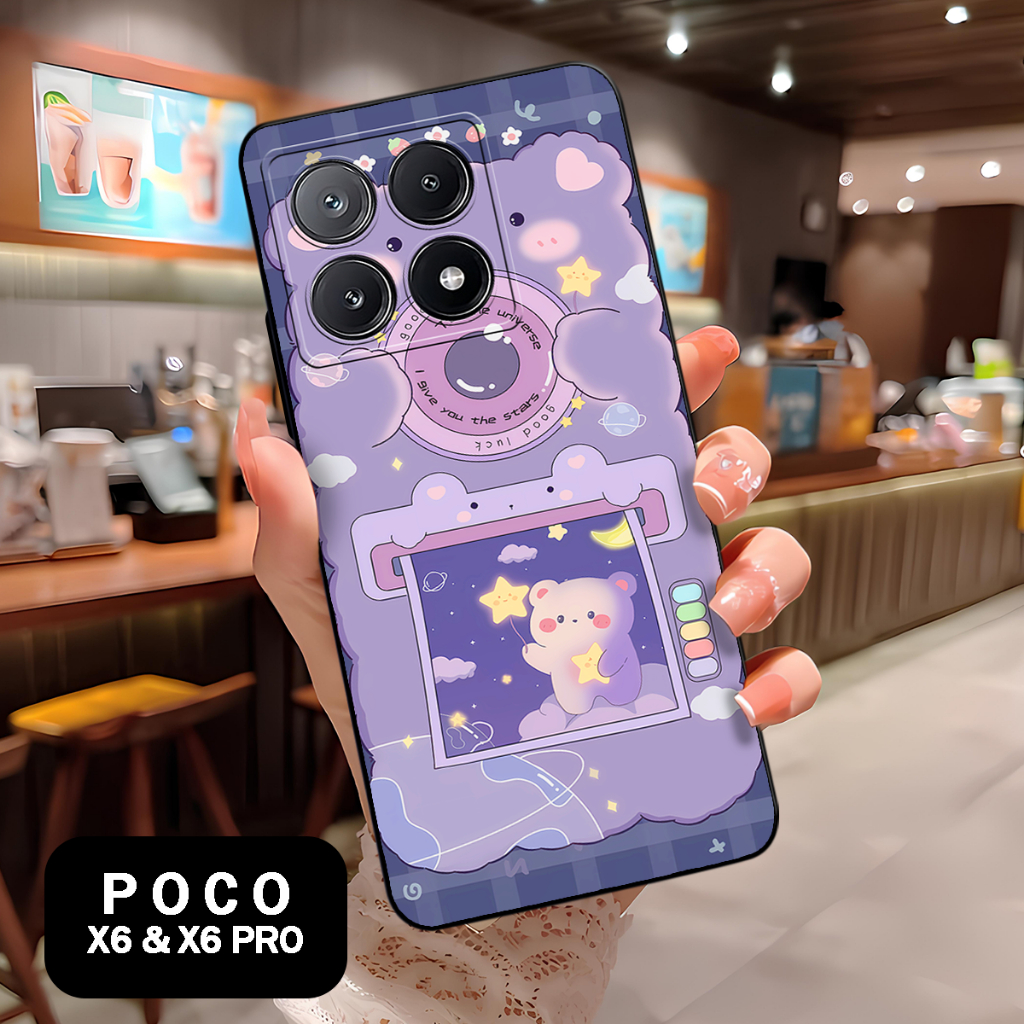 ( SD 14 ) softcase ยางสําหรับ xiaomi poco X6 5G l X6 PRO 5G l M6 PRO 4G l อะนิเมะ motif ปลอก l บทคัด
