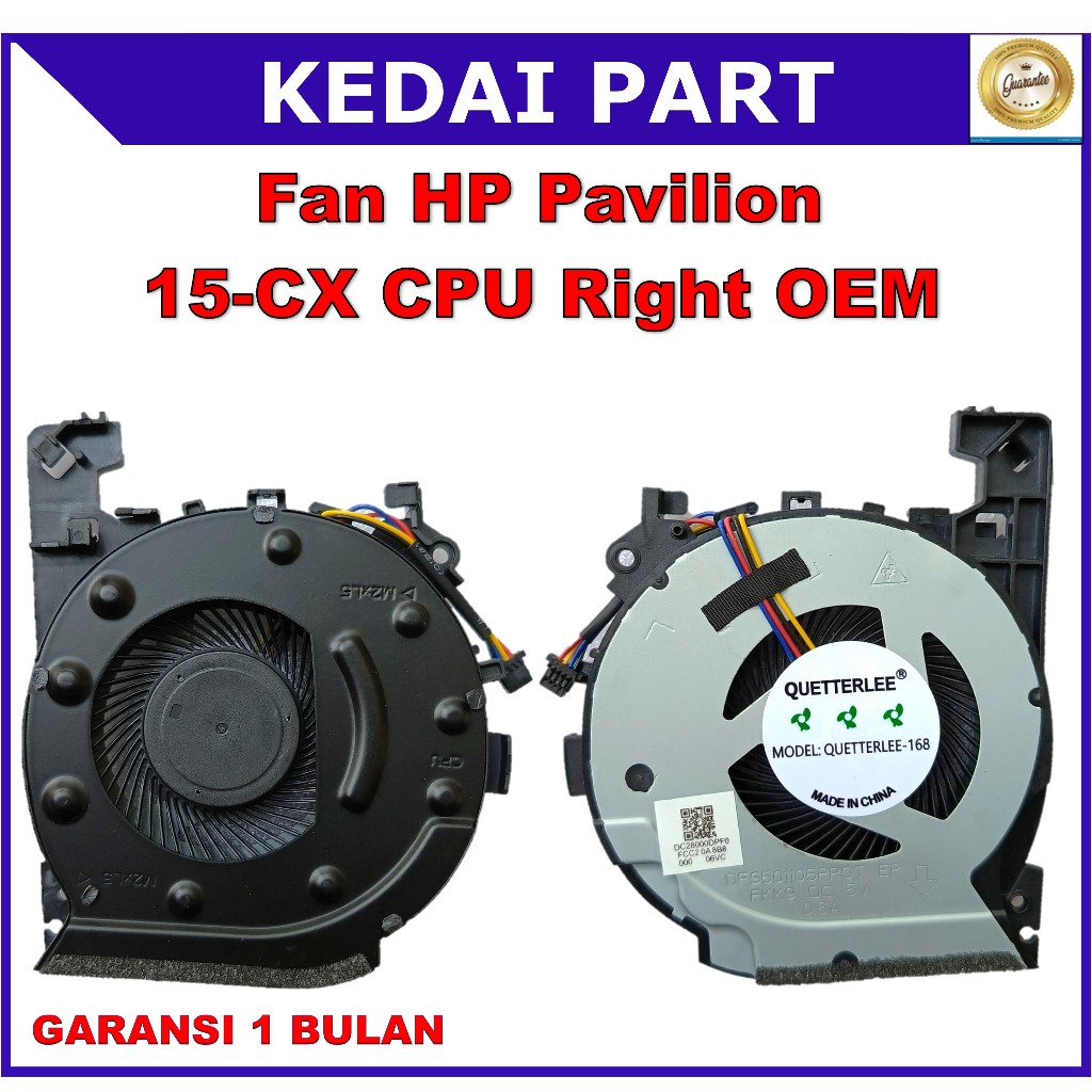 HP Pavilion 15-CX 15-CX0068TX SPSS-L20334-001 L20335-001 CPU ขวา OEM