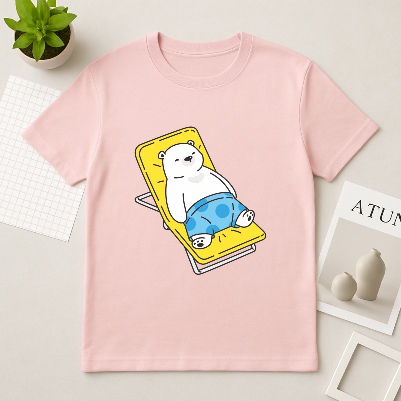 BEAR SWIM เสื้อยืดผู้ชาย/COOL VIRAL OBLONG CLOTHES/BEAR SWIM OVERSIZE เสื้อยืด/F4