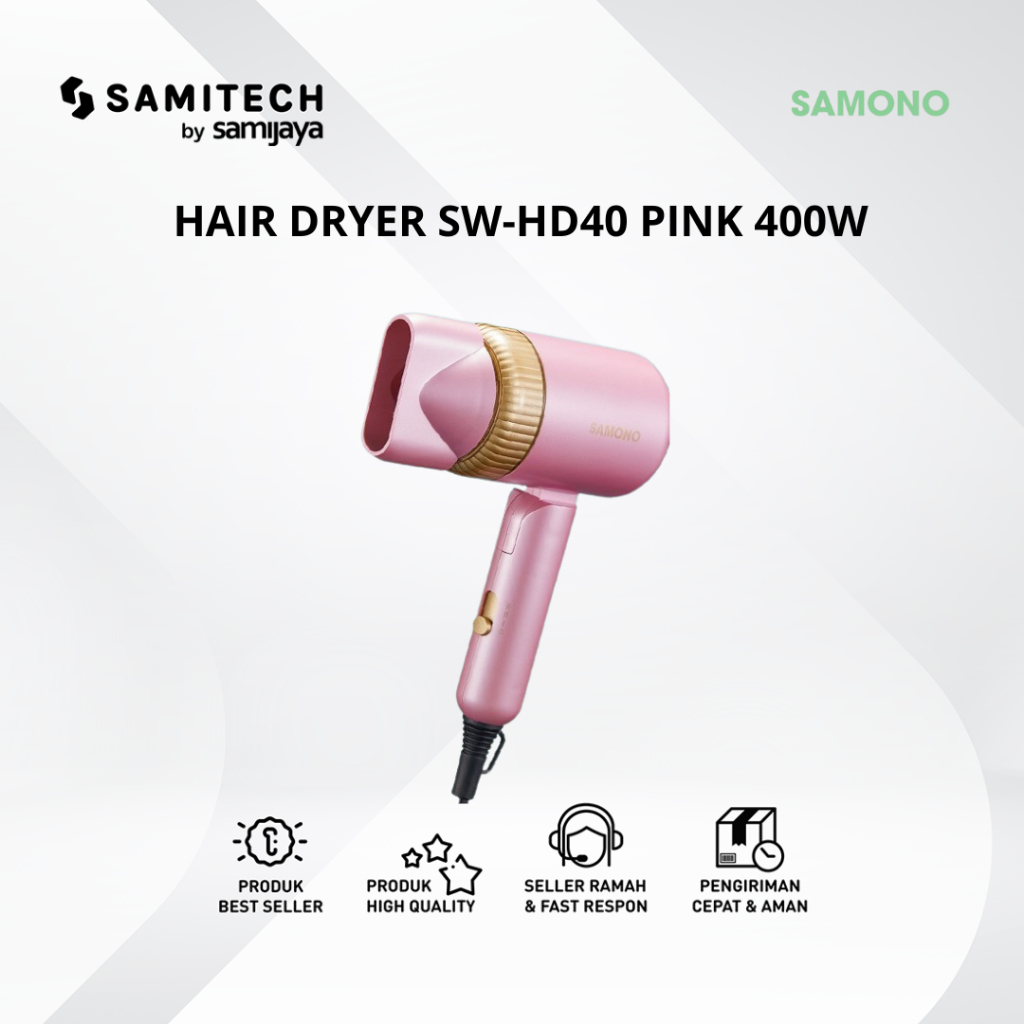 SAMONO SW-HD40 SW HD40 PINK 400WATT เครื่องเป่าผม