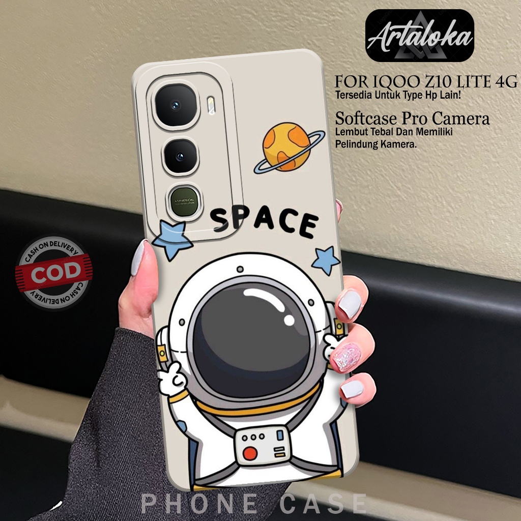 Softcase Hp IQOO Z10 LITE 4Gแฟชั่นกรณีAstronod Kesing IQOO Z10 LITE 4GซิลิโคนTPU Proกล้องIQOO Z10 LI
