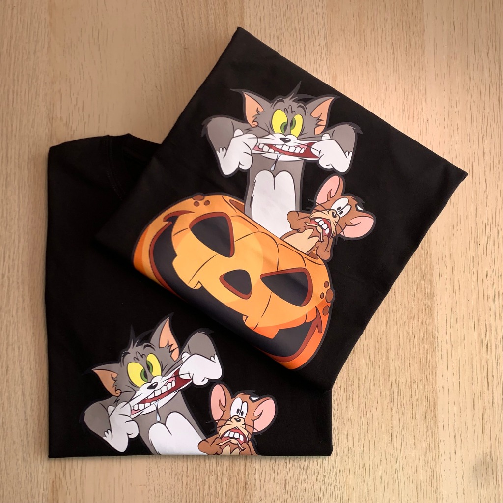 T0M & J3RRY HALLOWEEN Family Couple T-Shirt - Cotton 100%
