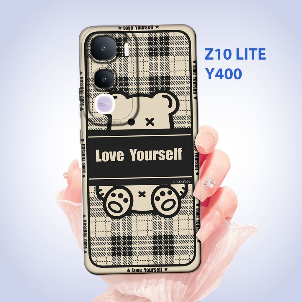 เคส IQOO Z10 LITE - vivo Y400 - Silicone Casing Rubber hp Black Clear Elastic Thick Elastic cool