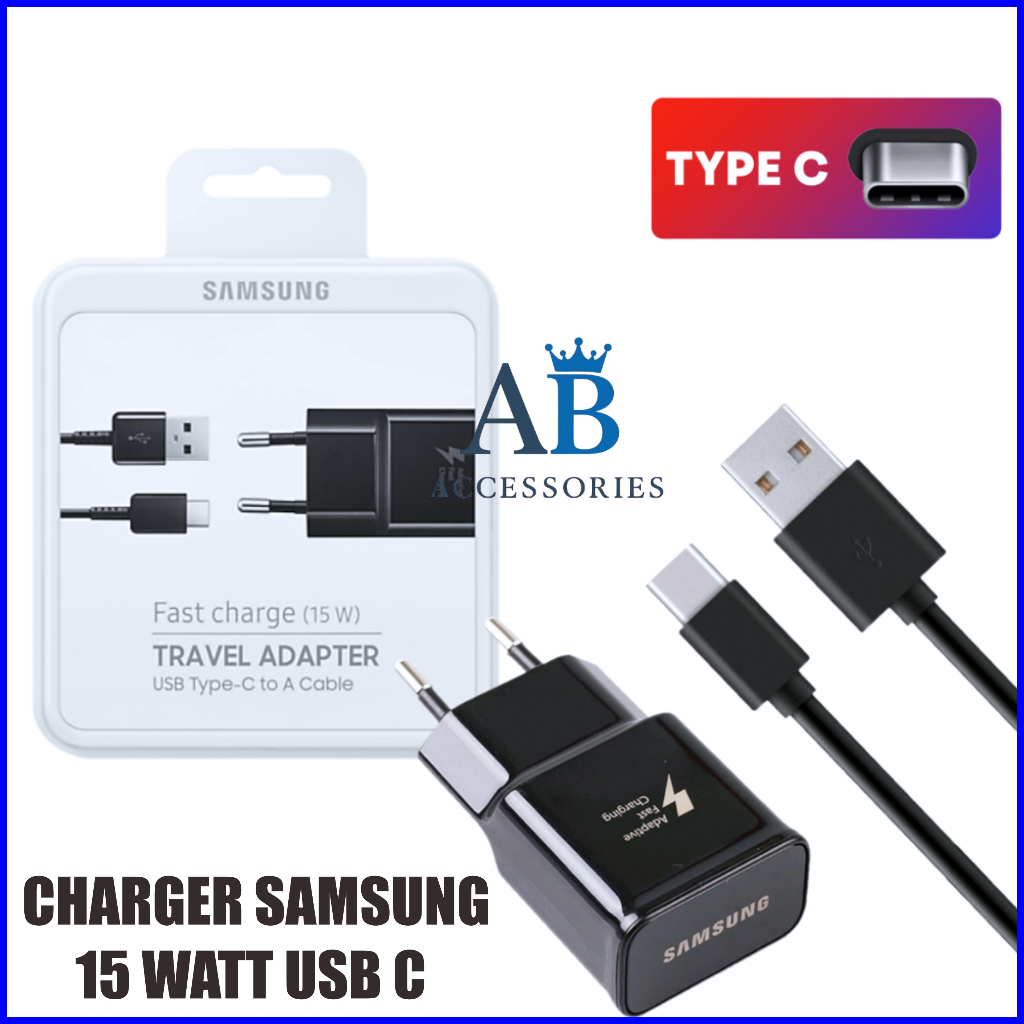 Samsung 15W Fast Charging USB Type C 2A 9V Charger ORIGINAL 100%