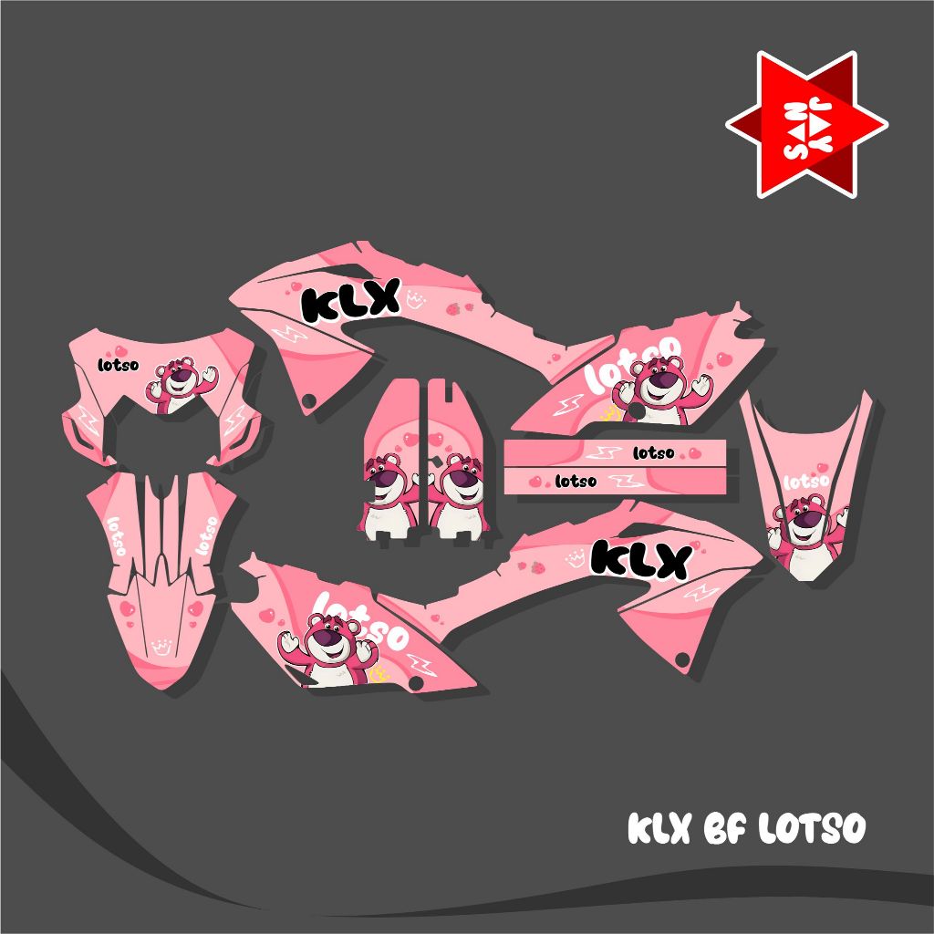 สติ๊กเกอร์ KLX BF DECAL - KAWASAKI KLX BF PREMIUM FULLBODY LOTSO DECAL
