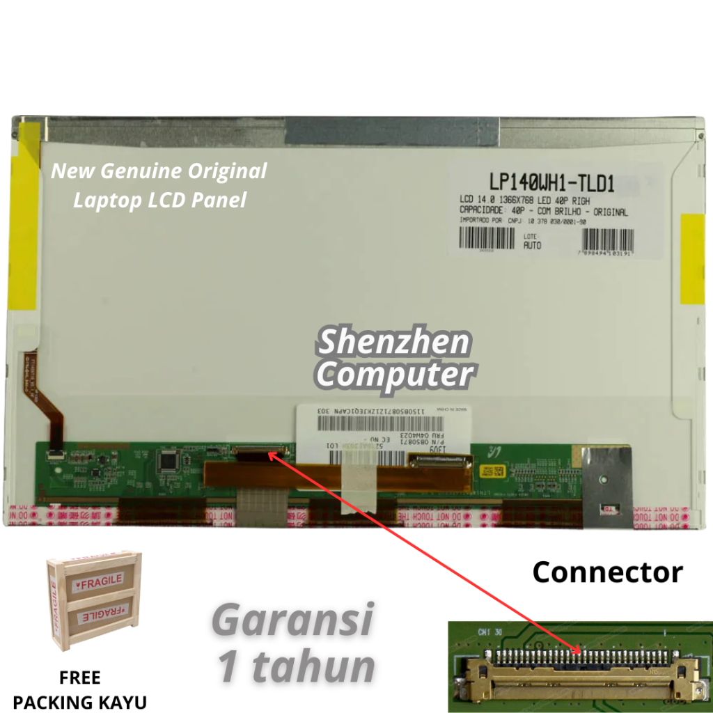 LCD Asus A43 A43S A43E A43SJ A43SD หน้าจอแผงจอภาพเดิมใหม่