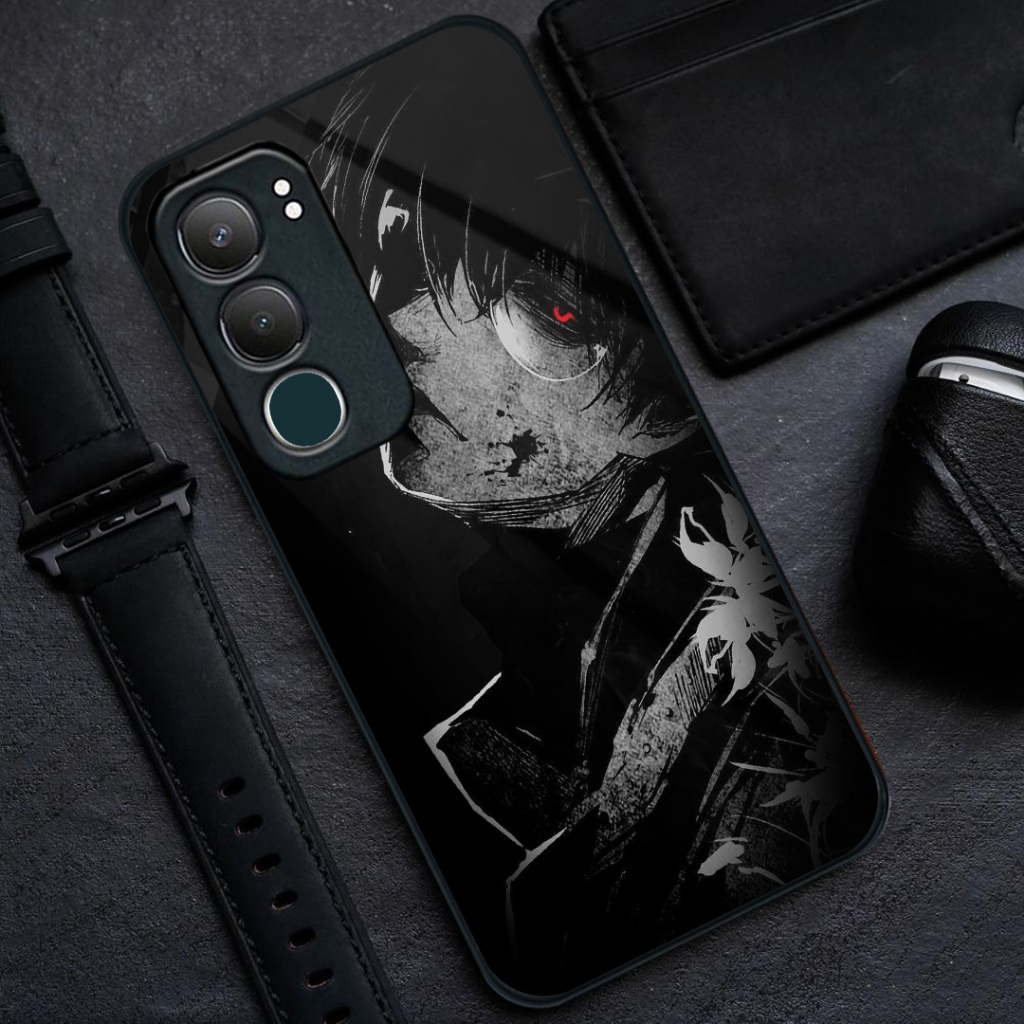 HP Vivo Y31 5G Glass Softcase [BSG-55] - เคสโทรศัพท์ Vivo Y31 5G - เคสโทรศัพท์ Vivo Y31 5G - เคสกระจ