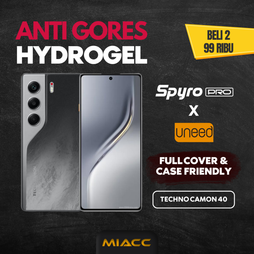 ANTI SCRATCH HYDROGEL TECHNO CAMON 40/40 PRO SPYRO PRO SCREEN PROTECTOR